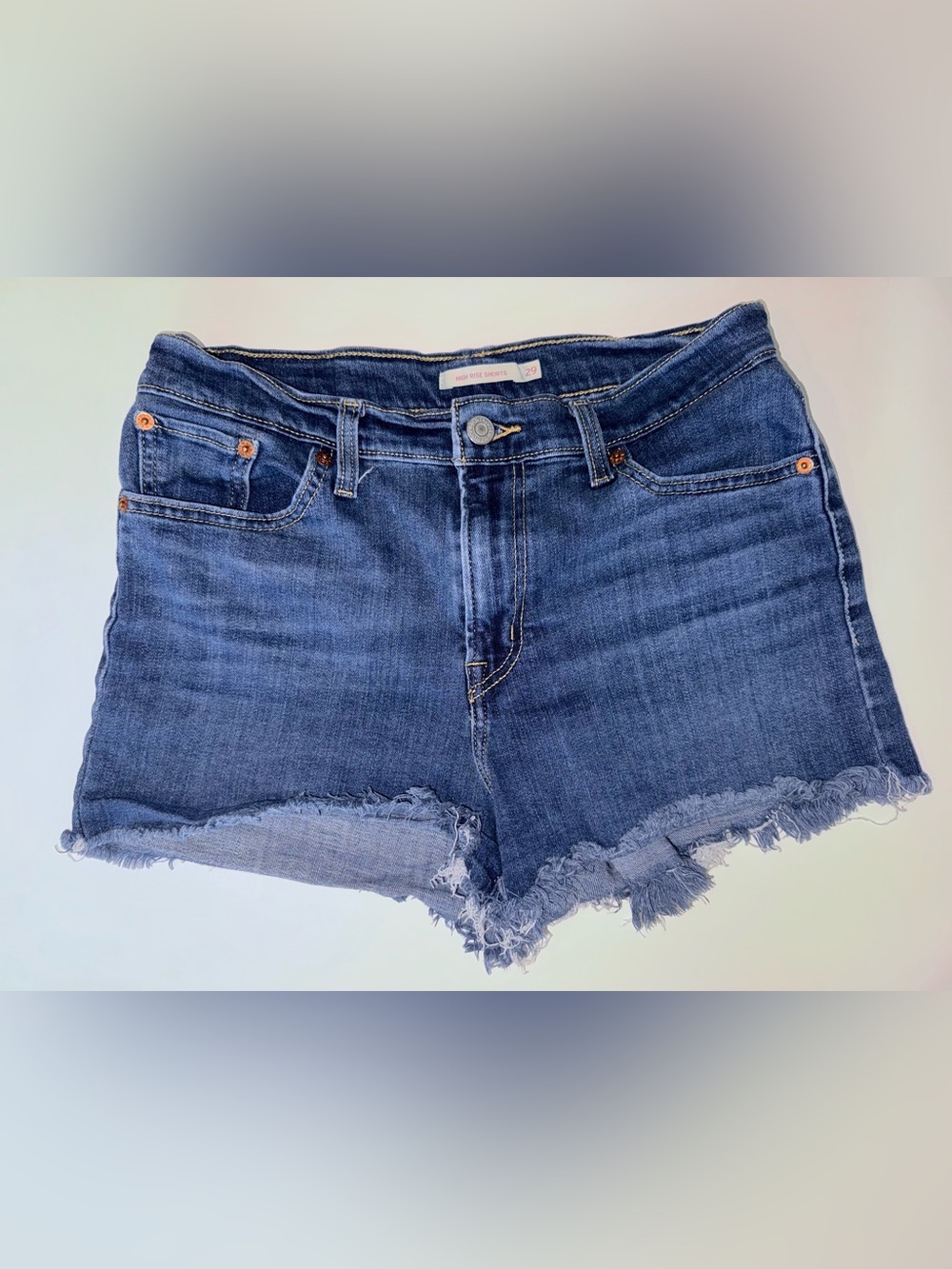 Levi's High Rise Denim Cutoff Shorts W29